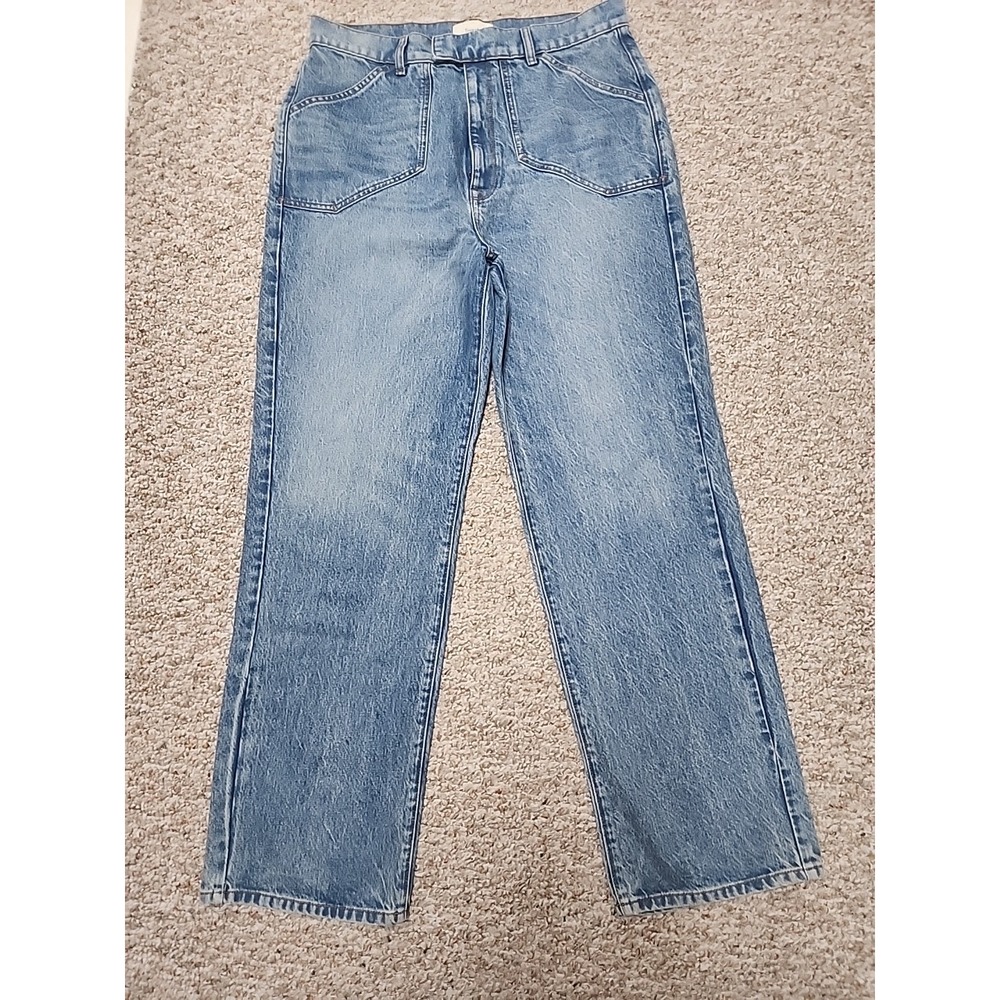 Triarchy Ms. Keaton Farmstand Baggy Jeans Blue Recycled Organic Cotton 32x33